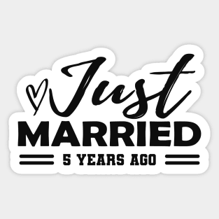 5th Wedding Anniversary - 5 years anniversary Sticker